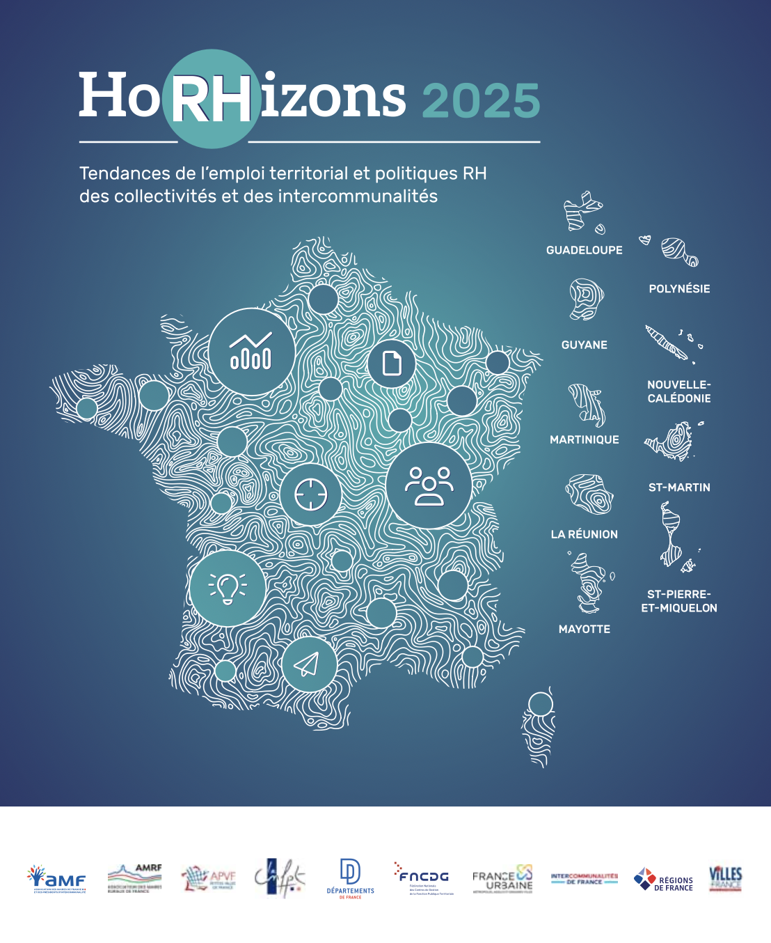 HoRHizons 2025 : Tendances de l’emploi territorial et politiques RH des collectivités et des intercommunalités.